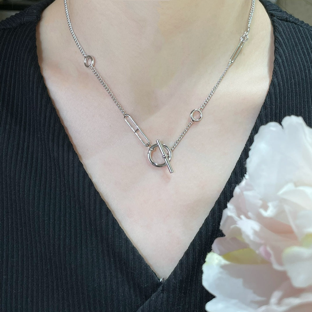 [⭐Maelin]HM STERLING CHAINE D'ANCRE HEART