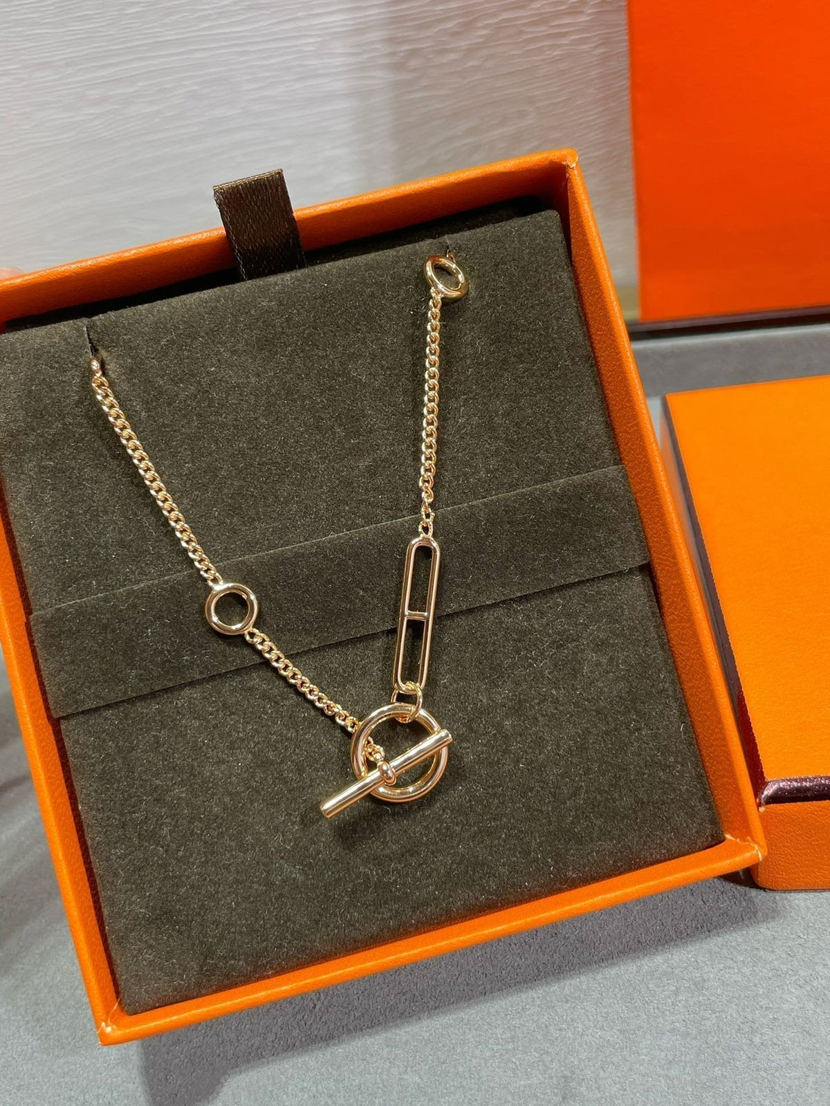 [⭐Maelin]HM STERLING CHAINE D'ANCRE HEART