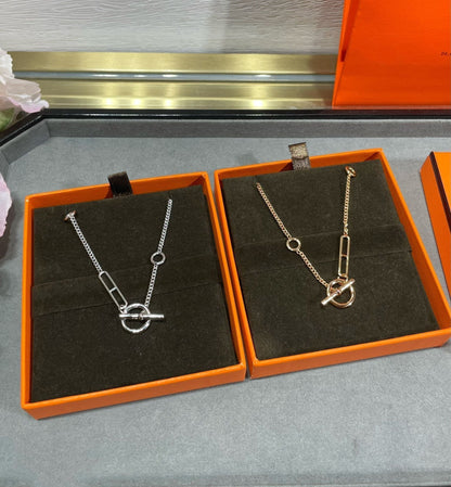 [⭐Maelin]HM STERLING CHAINE D'ANCRE HEART