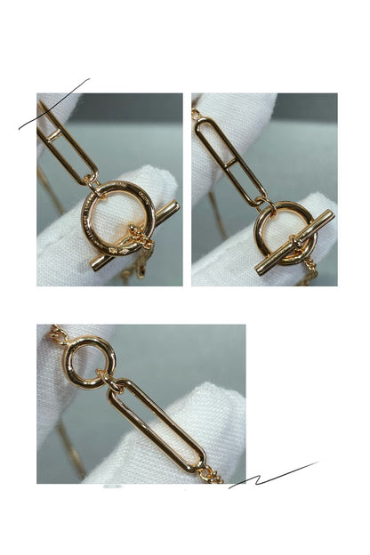 [⭐Maelin]HM STERLING CHAINE D'ANCRE HEART