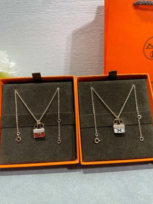 [⭐Maelin]H CIRCE MOISSANITE PENDANT NECKLACE GOLD