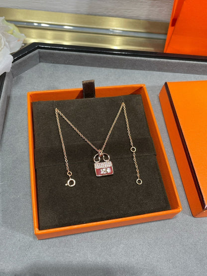[⭐Maelin]H CIRCE MOISSANITE PENDANT NECKLACE GOLD
