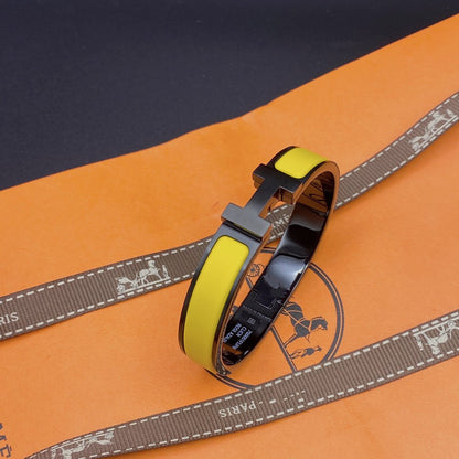 [⭐Maelin]CLIC HM SO BLACK YELLOW BRACELET
