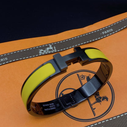 [⭐Maelin]CLIC HM SO BLACK YELLOW BRACELET