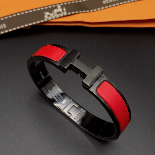 [⭐Maelin]CLIC HM SO BLACK RED BRACELET