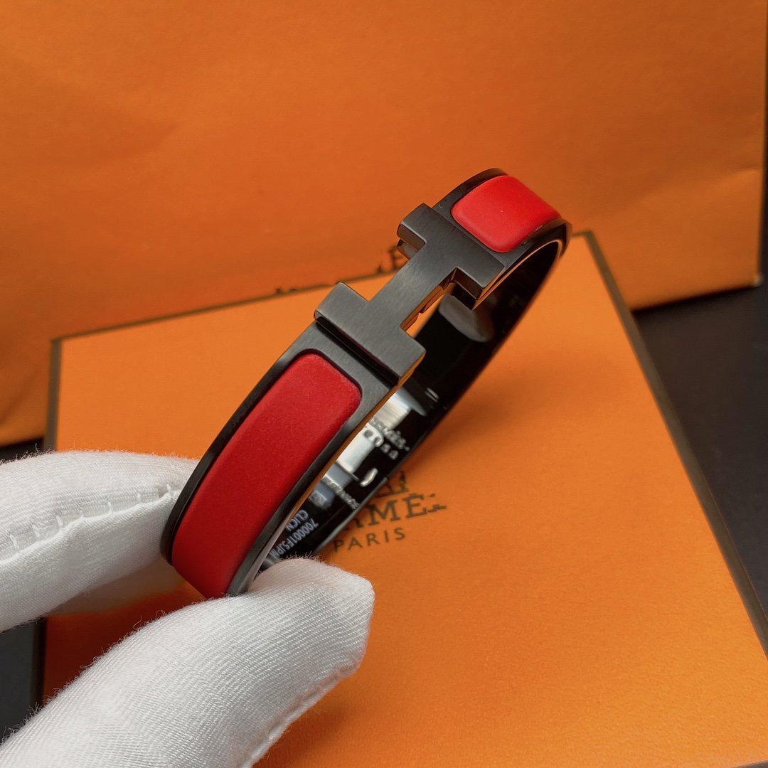 [⭐Maelin]CLIC HM SO BLACK RED BRACELET