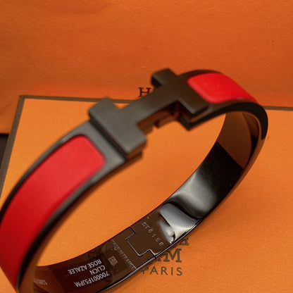 [⭐Maelin]CLIC HM SO BLACK RED BRACELET