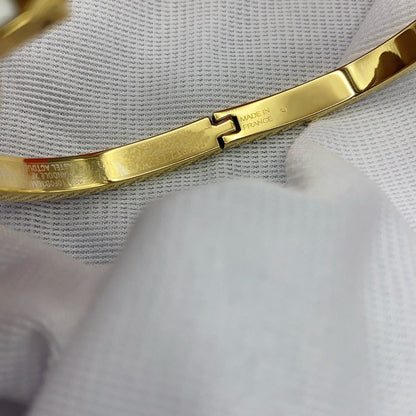 [⭐Maelin]CLASSIC HM CLIC WHITE 8MM ENAMEL BRACELET