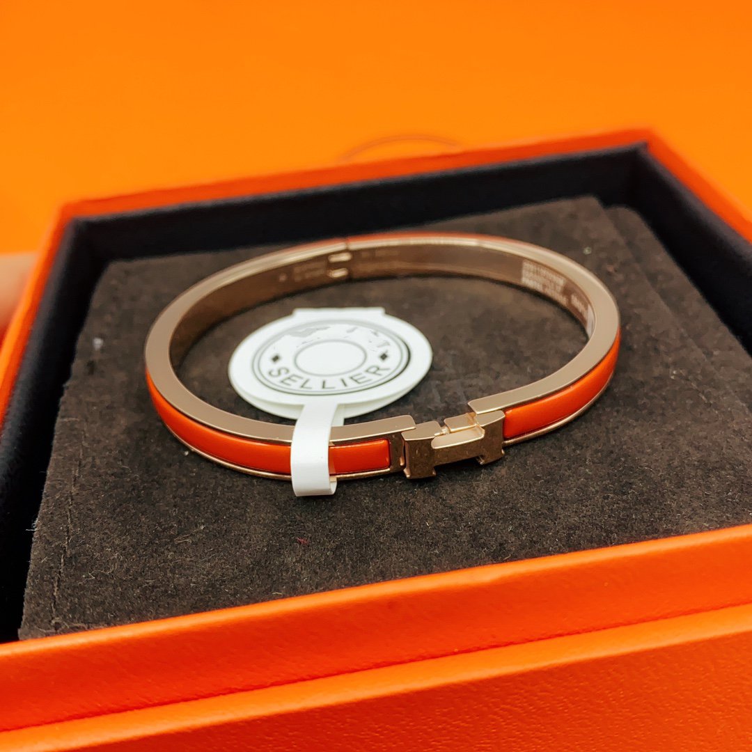 [⭐Maelin]CLASSIC HM CLIC RED 8MM ENAMEL BRACELET