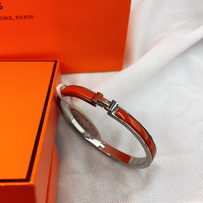 [⭐Maelin]CLASSIC HM CLIC RED 8MM ENAMEL BRACELET