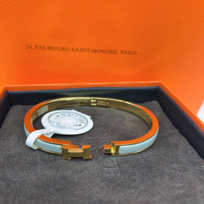 [⭐Maelin]CLASSIC HM CLIC GREEN 8MM ENAMEL BRACELET