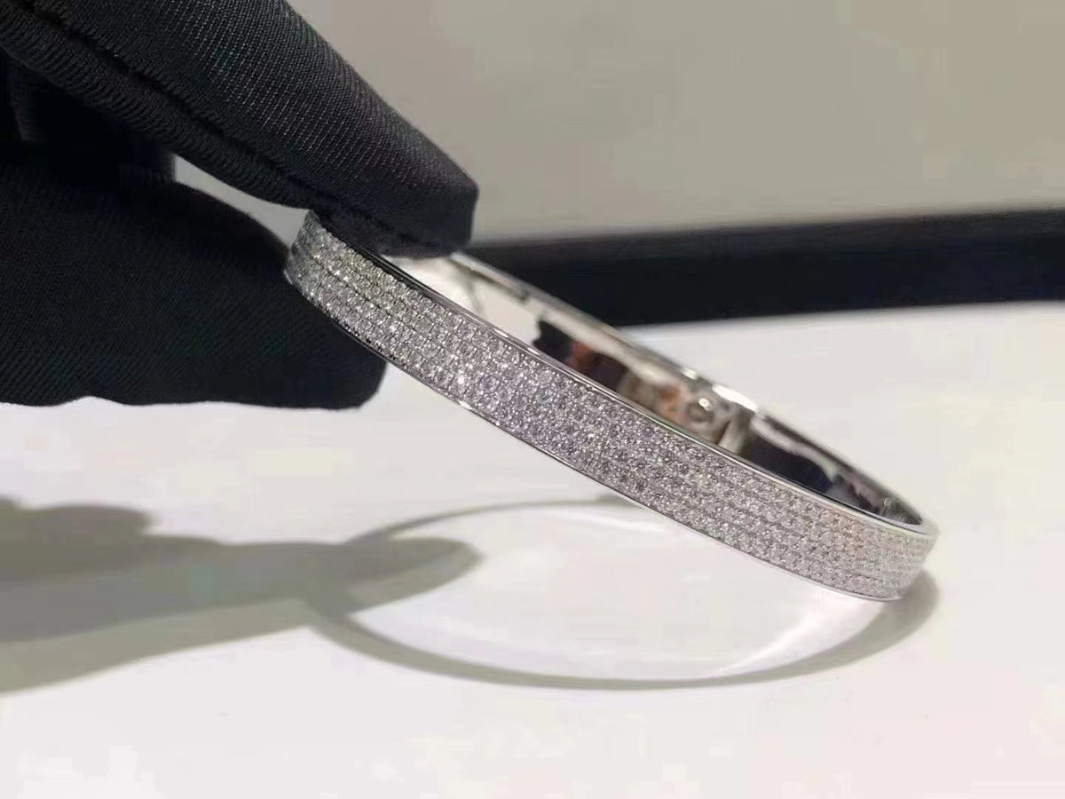 [⭐Maelin]HM KELLY BRACELET IN SILVER AND FULL PAVE DIAMOND