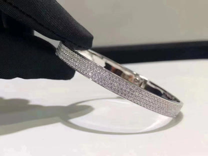 [⭐Maelin]HM KELLY BRACELET IN SILVER AND FULL PAVE DIAMOND