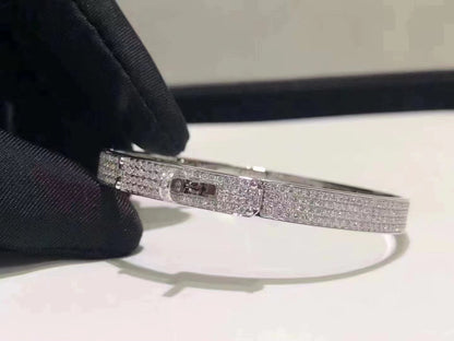 [⭐Maelin]HM KELLY BRACELET IN SILVER AND FULL PAVE DIAMOND