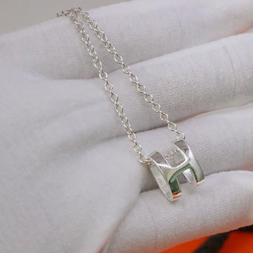[⭐Maelin]HM NECKLACE H LETTER OVAL SERIES