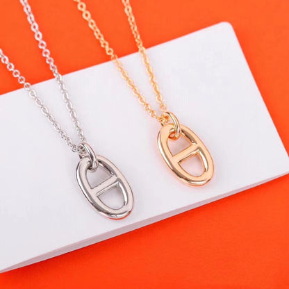 [⭐Maelin]HM PIG NOSE NECKLACE