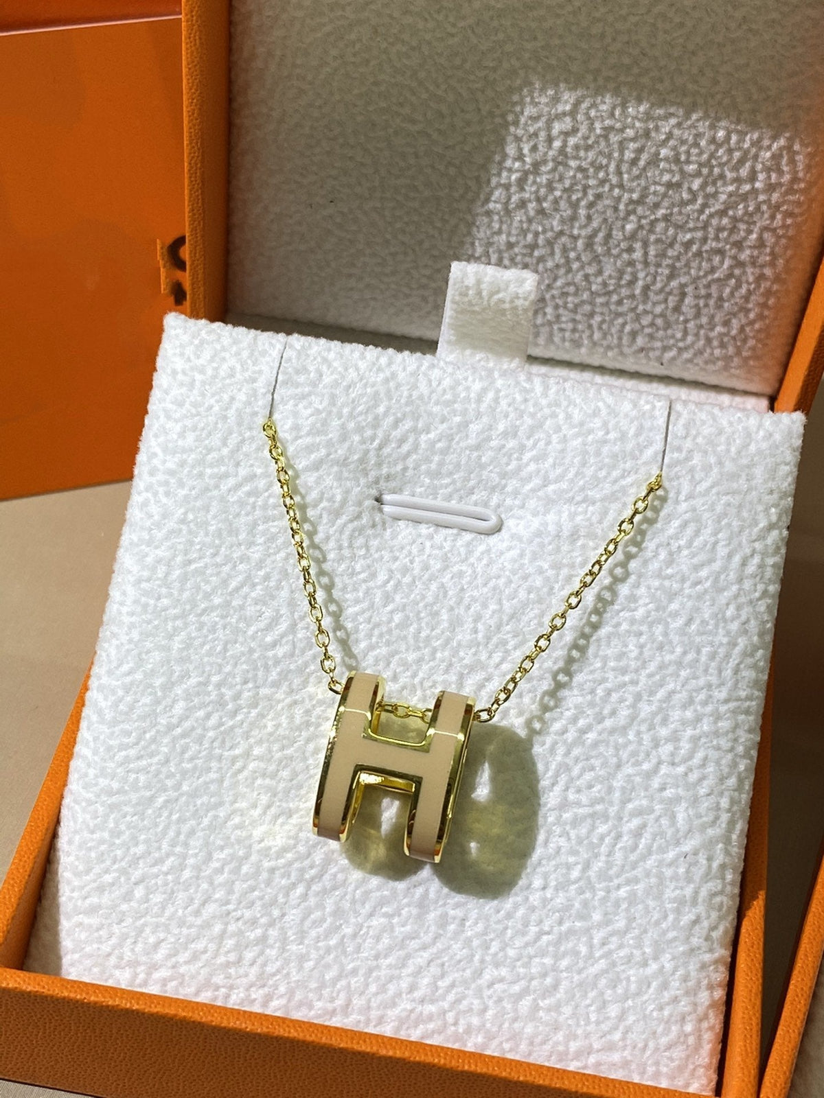 [⭐Maelin]HM CLIC YELLOW ENAMEL GOLD NECKLACE
