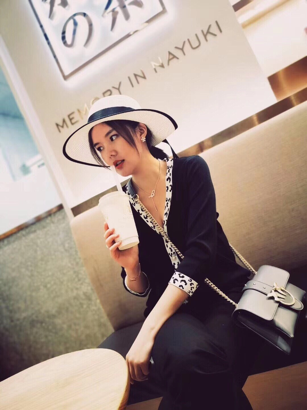 [⭐Maelin]HM FIRE PIG NOSE NECKLACE TRENDY STREET