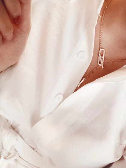 [⭐Maelin]HM FIRE PIG NOSE NECKLACE TRENDY STREET