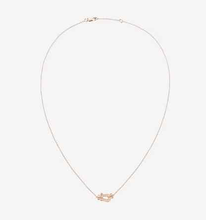 [⭐Maelin]FORCE 10 DIAMOND PINK GOLD NECKLACE MINI MODEL