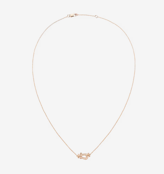 [⭐Maelin]FORCE 10 DIAMOND PINK GOLD NECKLACE MINI MODEL