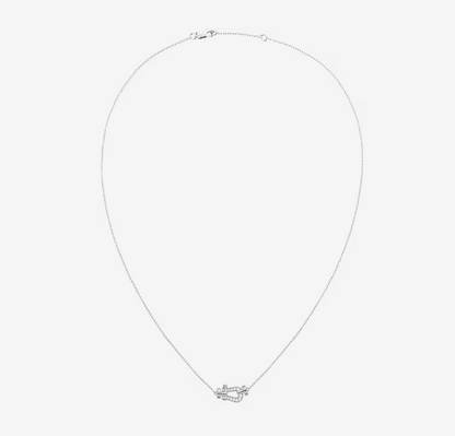 [⭐Maelin]FORCE 10 DIAMOND SILVER NECKLACE MINI MODEL