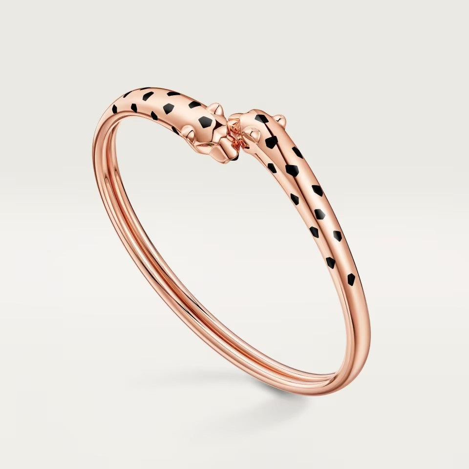 [⭐Maelin]PANTHERE DOUBLE HEADED OPEN BRACELET