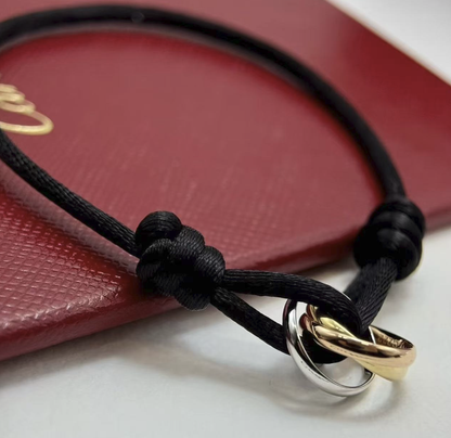 [⭐Maelin]THREE-RING SELF-ADJUSTING CORD BRACELET