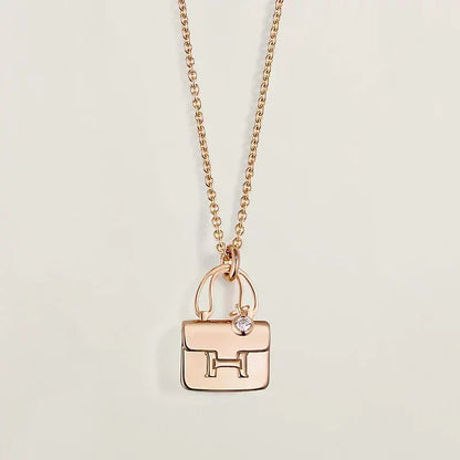 [⭐Maelin]AMULETTE PEDANT ROSE GOLD NECKLACE