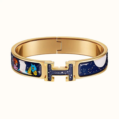 [⭐Maelin]H STAR AND MOON BRACELET 12MM