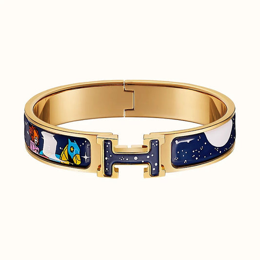 [⭐Maelin]H STAR AND MOON BRACELET 12MM