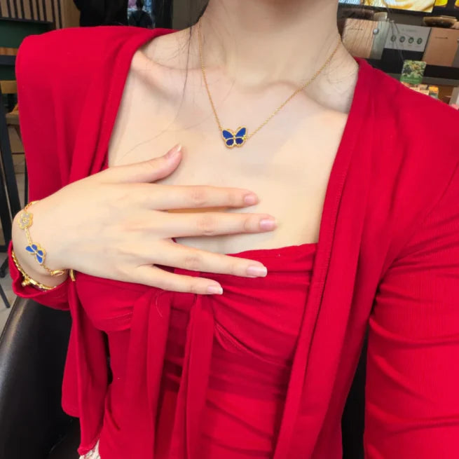 [⭐Maelin]  2026 NEW LUCKY BUTTERFLY 1 MOTIFS NECKLACE