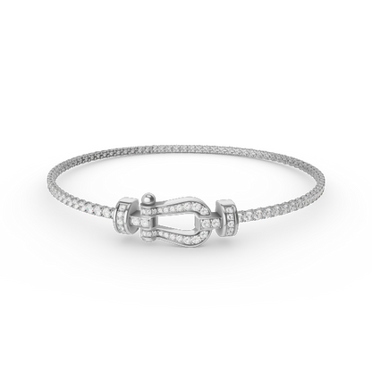[⭐Maelin]FORCE  HORSESHOE  DIAMOND TENNIS BRACELET