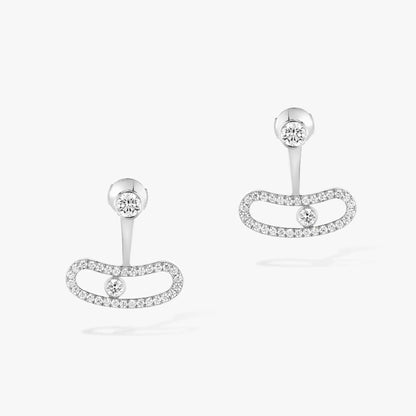 [⭐Maelin]MOVE UNO SILVER DIAMOND EARRINGS