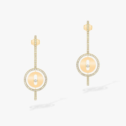 [⭐Maelin]Demo MOVE ARROW PINK GOLD DIAMOND EARRINGS