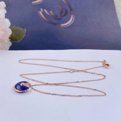 [⭐Maelin]AMULETTE ROSE GOLD AGATE NECKLACE