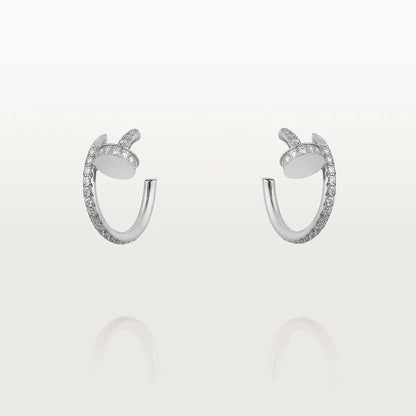[⭐Maelin]JUSTE EARRINGS 12.75MM SILVER DIAMOND