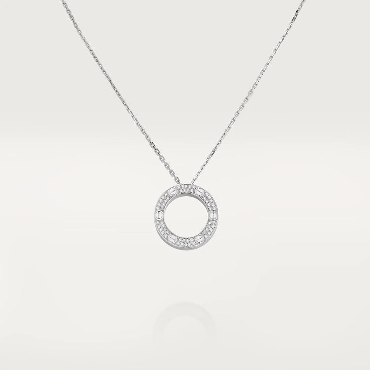 [⭐Maelin]LOVE NECKLACE ADJUSTABLE SILVER