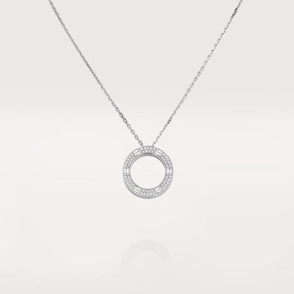 [⭐Maelin]LOVE NECKLACE ADJUSTABLE SILVER