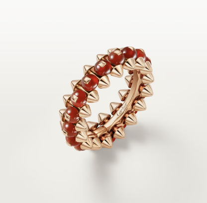 [⭐Maelin]CLASH ELEGANT ROSE GOLD RING FEATURING NATURAL AGATE
