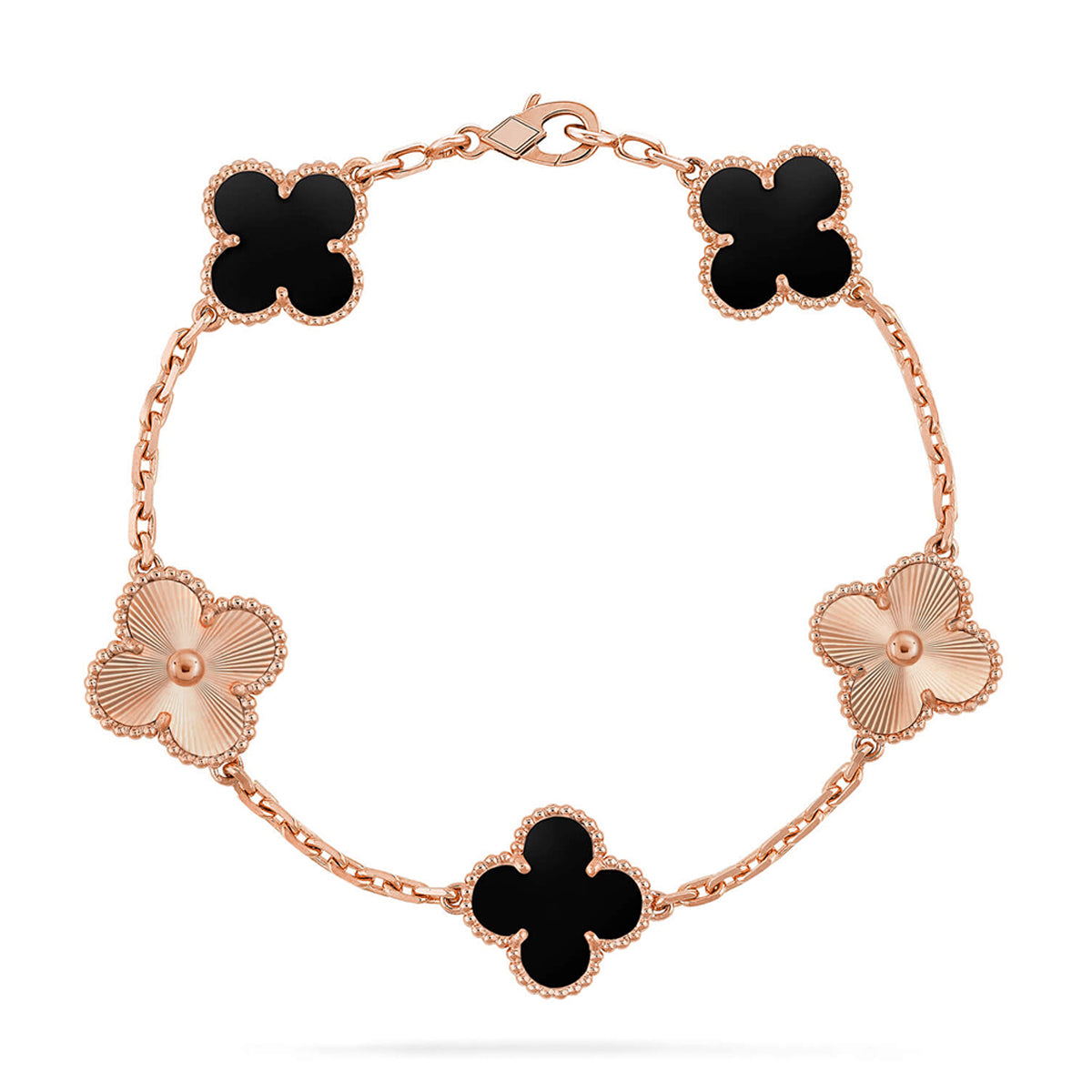 [⭐Maelin] CLOVER 5 MOTIF ONYXS BRACELET COLLECTION