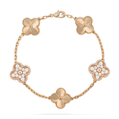 [⭐Maelin] CLOVER 5 MOTIF LASER BRACELET COLLECTION
