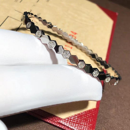 [⭐Maelin]BEE LOVE SILVER DIAMOND BRACELET