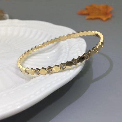 [⭐Maelin]BEE LOVE GOLD DIAMOND BRACELET