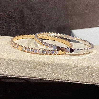 [⭐Maelin]BEE LOVE GOLD BRACELET FULL DIAMOND
