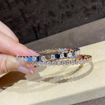 [⭐Maelin]BEE LOVE GOLD BRACELET FULL DIAMOND