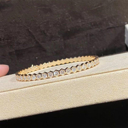 [⭐Maelin]BEE LOVE GOLD BRACELET FULL DIAMOND
