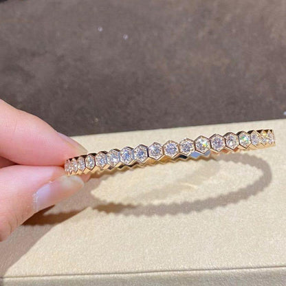 [⭐Maelin]BEE LOVE GOLD BRACELET FULL DIAMOND