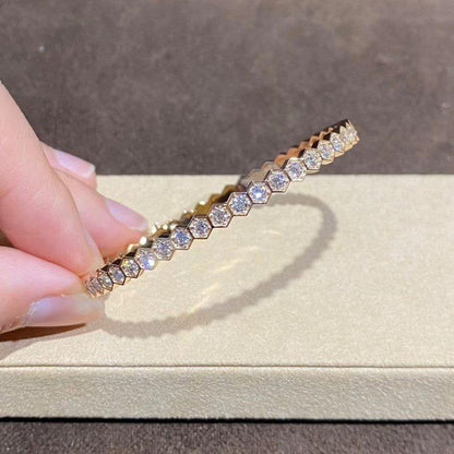 [⭐Maelin]BEE LOVE GOLD BRACELET FULL DIAMOND