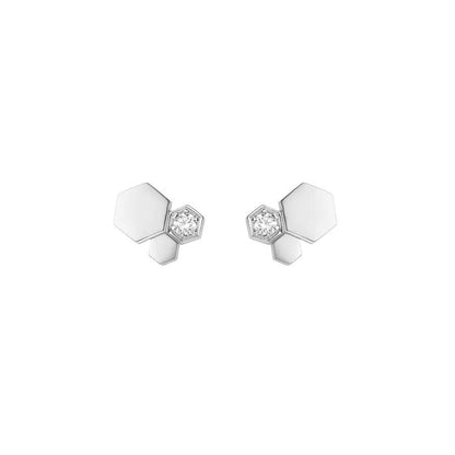[⭐Maelin]BEE LOVE SILVER DIAMOND EARRINGS